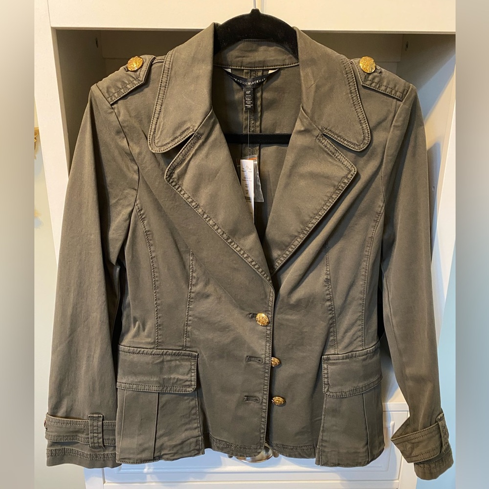 WHBM, NWT, Women’s Signature Utility Blazer in “Sergeant” 6P